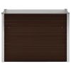 Garden Raised Bed Brown 39.4"x15.7"x30.3" Galvanized Steel - Brown