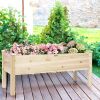 Raised Garden Beds Elevated Planter Box Wood For Vegetables Flowers Herbs - Wood - solid fir