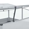 Greenhouse 39.4"x39.4"x33.5" Galvanized Steel Gray - Grey