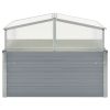 Greenhouse 39.4"x39.4"x33.5" Galvanized Steel Gray - Grey