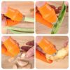 6pcs Garden Silicone Thumb Knife With Anti-Cut Finger Cot Kit; Gardening Pruning Tools For Harvesting Fruits And Vegetables - Male