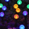 Solar LED Ball Stake Lights Outdoor Garden Light Pathway Landscape Decor Lamp - as picture
