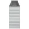 Garden Raised Bed 94.5"x15.7"x30.3" Galvanized Steel Silver - Silver