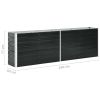 Garden Raised Bed Galvanized Steel 94.5"x15.7"x30.3" Anthracite - Anthracite