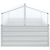 Garden Raised Bed with Greenhouse 39.4"x39.4"x33.5" Silver - Silver