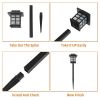Free shipping 6pcs White LED Solar Lantern Torch Light Garden Landscape Lighting YJ - 6PCS