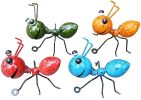 Metal Ant Shaped Ornaments Garden Yard Patio Decorations - Red