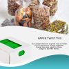 Pack of 2000 Green Paper Twist Ties 4' Long and 3/16' Green Twist Ties for Plastic Trash Bread Bags Paper Coated Ties Multi Function Strong Wire Ties