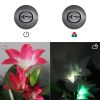 Lily Flower Multi-Color Changing LED Solar Garden Lights - Purple
