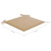 Garden Chair Cushions 6 pcs Beige 19.7"x19.7"x1.2" Fabric - Beige
