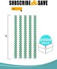 Pack of 2000 Green Paper Twist Ties 4' Long and 3/16' Green Stripes Twist Ties for Plastic Trash Bread Bags Paper Coated Ties Multi Function Strong Wi