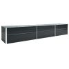 Garden Raised Bed Galvanized Steel 189"x31.5"x30.3" Anthracite - Anthracite