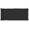 Garden Chair Cushions 4 pcs Black 47.2"x19.7"x1.2" - Black