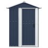 Garden Shed Anthracite 49.6"x38.4"x69.7" Galvanized Steel - Anthracite