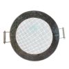 Round Galvanized Steel Compost Sifter with Wire Mesh Design Base; Antique Silver - BM195216
