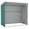 Wall-mounted Garden Shed Green 46.5"x76.4"x70.1" Galvanized Steel - Green