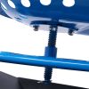 Rolling Garden Scooter Garden Cart Seat with Wheels and Tool Tray; 360 Swivel Seat; Blue - as Pic