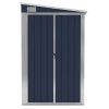Wall-mounted Garden Shed Anthracite 46.5"x76.4"x70.1" Steel - Anthracite