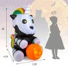 5 Feet Halloween Inflatable Unicorn Skeleton with Pumpkin Lantern - as show