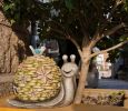 Solar Powered LED Outdoor Decor Garden Light Resin Snail Figurine - default