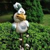 Halloween Ornament 2022,3 Pcs Garden Statue Funny Chicken Decor Yard Art Resin Decorative Ornament Easter Ornament - green