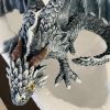 Outdoor Garden Big Squatting Dragon Sculpture Dragon Guardian Statue Garden Dragon Sculpture Statue Decoration Gothic Dragon - United States