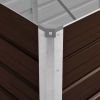 Garden Raised Bed Brown 39.4"x15.7"x30.3" Galvanized Steel - Brown