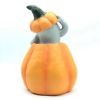 Halloween Ornament 2022,New Halloween Pumpkin Festive Expression Atmosphere Decorations Home Garden Ghost Ornament - yellow