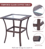 3 Piece Wicker Patio Furniture Sets;  Outdoor Wicker Rocking Chairs Patio Bistro Set;  Rattan Chairs Patio Furniture Set for Porch Lawn Poolside Backy
