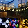 Solar Powered 30 LED String Light Garden Path Yard Decor Lamp Outdoor Waterproof - Multicolor
