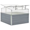 Greenhouse 39.4"x39.4"x33.5" Galvanized Steel Gray - Grey