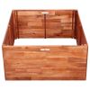 Garden Raised Bed Acacia Wood 39.4"x39.4"x19.7" - Brown