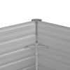 Garden Raised Bed Brown 50.8"x50.8"x30.3" Galvanized Steel - Brown