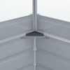 Greenhouse 39.4"x39.4"x33.5" Galvanized Steel Gray - Grey
