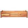 Garden Raised Beds 2 pcs Acacia Wood 39.4"x11.8"x9.8" - Brown
