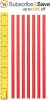 AMZ Plastic Twist Ties 8". Pack of 2000 Red-Colored Twist Ties for Cello Plastic Trash; Bread Bags. Plastic Coated Metal Ties. Bendable Multi-Function