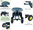 Garden Cart Rolling Work Seat with Tool Tray and 360 Swivel Seat - KM0920