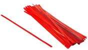 AMZ Plastic Twist Ties 8". Pack of 2000 Red-Colored Twist Ties for Cello Plastic Trash; Bread Bags. Plastic Coated Metal Ties. Bendable Multi-Function