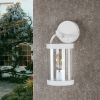 Inowel Lights Wall Light Outdoor Lantern E26 Bulb (Not Include) Wall Mount Hang Lamp Wall Sconce Lighting 32335 - White
