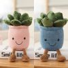 9inch Creative Succulent Plant Decoration; For Garden Green Lovers Cute Succulent Sleep Seat Cushion Home Decoration - Blue - 9inch