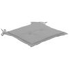 Garden Chair Cushions 4 pcs Gray 15.7"x15.7"x1.2" - Grey