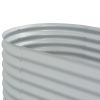 Garden Raised Bed 94.5"x31.5"x31.9" Galvanized Steel Silver - Silver