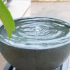35inches Outdoor Zen Bowl Fountain Relaxing Polyresin Water Feature for a lawn or garden - as Pic