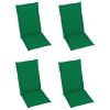 Garden Chair Cushions 4 pcs Green 47.2"x19.7"x1.2" - Green