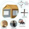 10x20 ft Heavy Duty Carport with Roll-up Ventilated Windows, Portable Garage Metal Carport with Removable Sidewalls and Doors for Car, Truck, Boat, Be