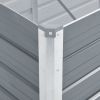 Garden Raised Bed Galvanized Steel 94.5"x31.5"x17.7" Gray - Grey