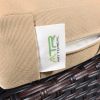 Outdoor Patio Furniture Wicker Ottoman Seat with Cushion;  All Weather Foot Rest Stool Coffee Table;  Easy to Assemble - Khaki