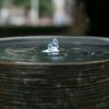 26" High Outdoor Water Fountain with Light Modern Chic Design Polyresin Water Feature with Light for Garden - as Pic