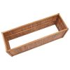 Garden Raised Bed 59.1"x19.7"x19.7" Solid Teak Wood - Brown