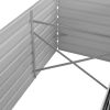 Garden Raised Bed Anthracite 126"x31.5"x17.7" Galvanized Steel - Anthracite